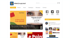 Desktop Screenshot of orientseditions.fr